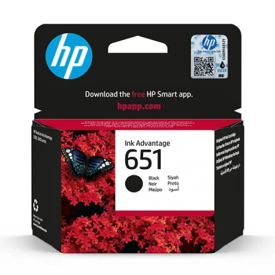 Image de HP 651 Noir original Ink Advantage cartouche d&#039;encre pour Deskjet 5575, 5645; Officejet 202, 252 Mobile