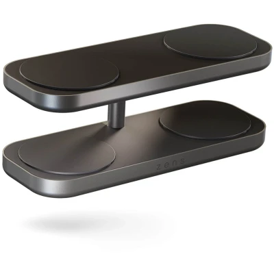 Afbeelding van ZENS 4 in 1 Draadloze Oplader 15W met Standaard en MagSafe Magneet Zwart