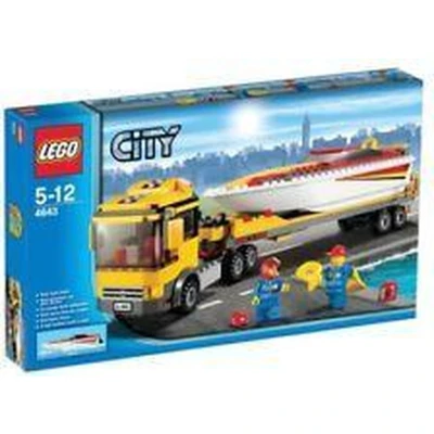 Afbeelding van LEGO City Powerboot Transporter 4643