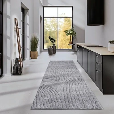 Afbeelding van Vloerkleed Pigment Licht 80x240cm Grijs 123vloerkleed.nl is de online webshop voor vloerkleden en woonaccessoires.