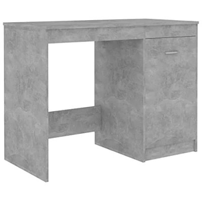 Afbeelding van vidaXL Bureau Betongrijs 100x50x76 cm bewerkt hout