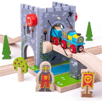 Afbeelding van Bigjigs Drawbridge Bouwset voor kinderen, Maat: One Size, Multi coloured