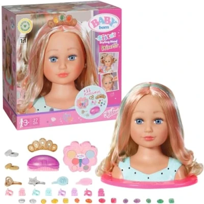 Afbeelding van BABY born Sister Stylinghoofd Prinses Kaphoofd