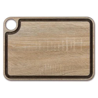 Afbeelding van Snijplank met kanaalhars en cellulosevezel 33 x 23 cm 6,5 mm Dikte Kleur Bruin