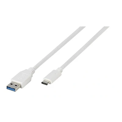 Image de Câble Vivanco USB C vers A 1 m Blanc