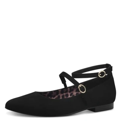 Afbeelding van Tamaris Dames 1 22111 44 ballerina&#039;s voor dames, zwart., 38 EU