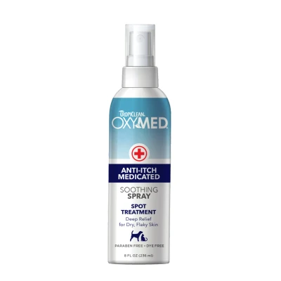 Afbeelding van Tropiclean Oxy Med Medicated Anti Itch Spray Hondenvachtverzorging 236 ml