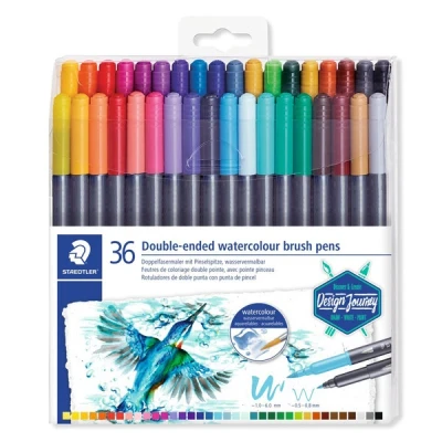 Image de Staedtler 3001 feutres aquarellables à double pointe (36 pièces)