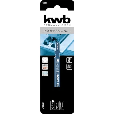 Afbeelding van kwb Decoupeerzaagblad voor tegels, bestrooid met wolfraamcarbide (geschikt vloertegels, glas, wolfraamcarbide, bimetaal, T behuizing)
