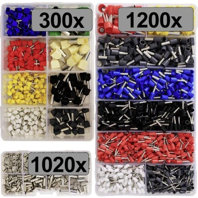 Afbeelding van TRU COMPONENTS TC 13377612 Assortiment adereindhulzen 2520 stuk(s)