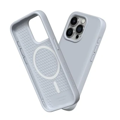 Afbeelding van RHINOSHIELD Hoesje compatibel met [iPhone 15 Pro] SolidSuit Magsafe dunne hoes schokabsorberende technologie en premium matte afwerking zilvergrijs