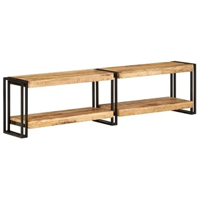 Afbeelding van Tv meubel 160x30x40 cm massief mangohout