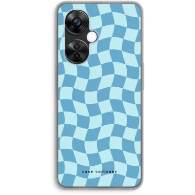 Afbeelding van Case Company® hoesje geschikt voor OnePlus Nord CE 3 Lite Grid Blauw Soft Cover Telefoonhoesje Bescherming aan alle Kanten en Schermrand