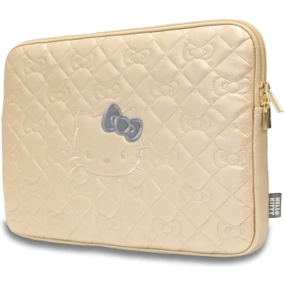 Afbeelding van Hello Kitty sleeve geschikt voor MacBook Air 13&#039;&#039; (M2/M3)/MacBook Pro/MacBook Pro/MacBook/MacBook/MacBook Goud Kunstleer