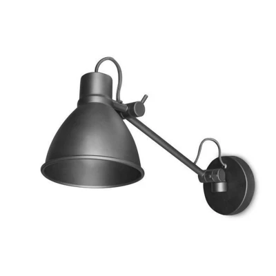 Afbeelding van LoooX Light collection wandlamp 1 armig verstelbaar mat zwart Minimalistisch design