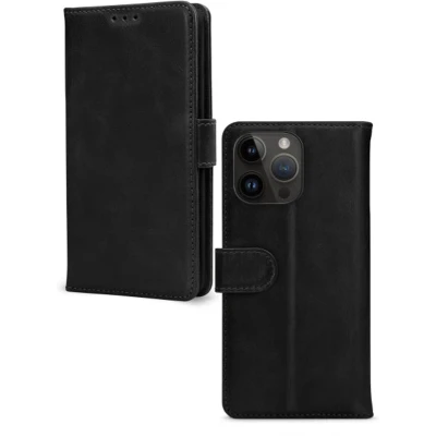 Afbeelding van Mobilize Leather Wallet Apple iPhone 14 Pro Black