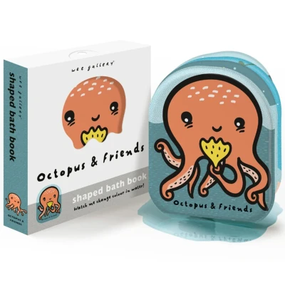Afbeelding van Wee Gallery Shaped Bath Books Octopus and Friends