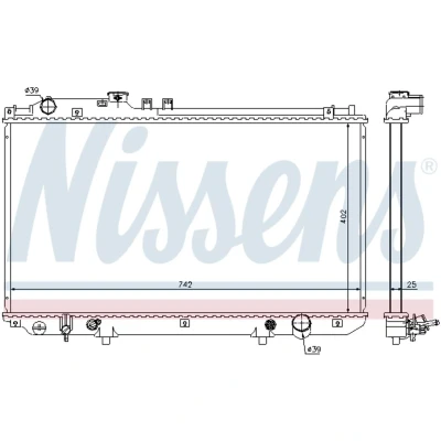 Afbeelding van Nissens Radiateur 64658