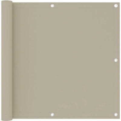 Afbeelding van Balkonscherm 90x500 cm oxford stof beige