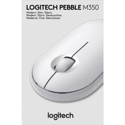 Afbeelding van Logitech draadloze muis Pebble M350, wit