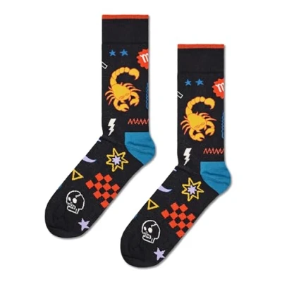 Afbeelding van Happy Socks Scorpio Unisex Sokken, Maat: 36 40, Black