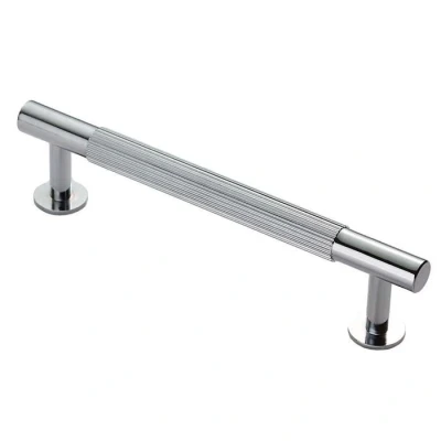 Afbeelding van Fingertip Designs Handgreep &quot;Lines&quot; 128mm gepolijst Chrome
