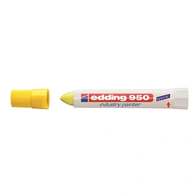 Image de edding 950 industry painter marqueur à pâte, jaune largeur de tracé: environ 10 mm 4950005
