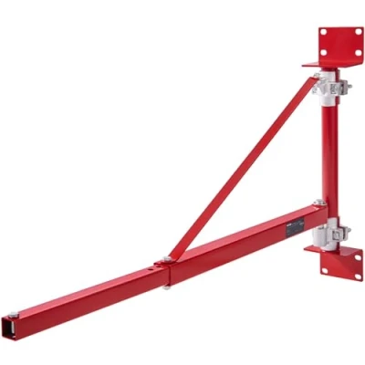 Afbeelding van VEVOR Elektrische takel steunarm, draagvermogen 300 kg, zwenkarm takelbeugel met paal, stalen takelframe, 180 steigers hefarm voor werkplaats, garage