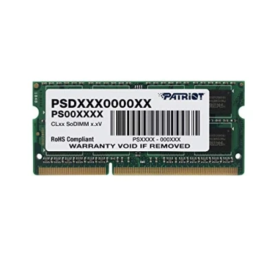 Afbeelding van Patriot Memory Signature SODIMM Low Voltage Geheugenmodule DDR3 1600MHz PC3 12800 4GB (1x4GB) C11 PSD34G1600L2S