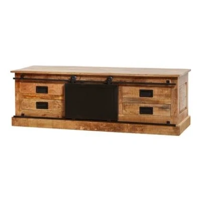 Afbeelding van StarFurn Tv Meubel Fresno Mangohout Naturel 155cm