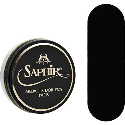 Afbeelding van Saphir Médaille d&#039;Or Pate de Luxe schoenwas 50ml 01 Zwart