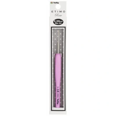 Afbeelding van Tulip Etimo Rose haaknaalden staal softgrip 0.50mm Per Stuk
