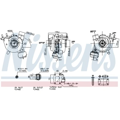 Afbeelding van Turbocharger NISSENS 93247