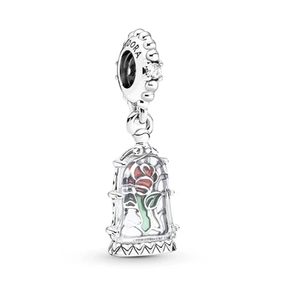 Afbeelding van Pandora Disney Beauty and the Beast Enchanted Rose Dangle Charm 790024C01
