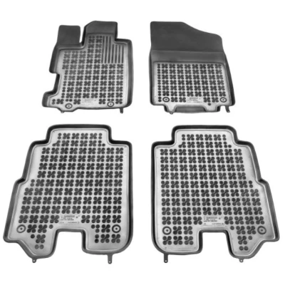 Afbeelding van REZAW PLAST 200914 Vloermatset Rubber voor en achter Zwart