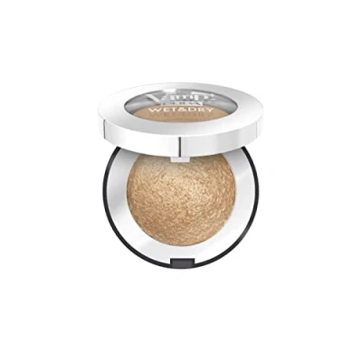 Afbeelding van PUPA Milano Vamp! Wet&amp;Dry oogschaduw 202 Precious Gold 1 g Licht, Satijn