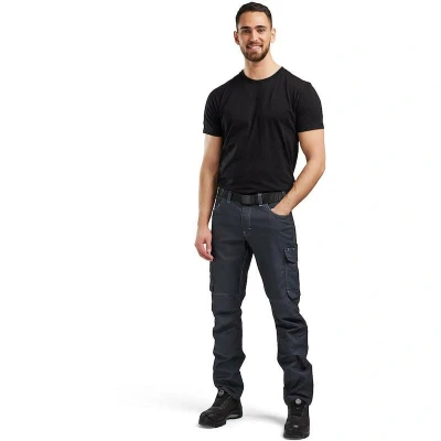 Image de BLAKLADER 14391141 pantalon de travail service denim stretch (8900 bleu marine) 143911418900C60