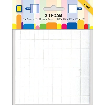 Afbeelding van JeJe Foam vierkantjes 2 mm 1 PK 3.3132
