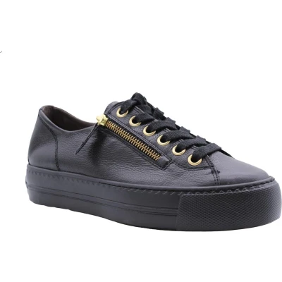 Afbeelding van Paul Green Sneaker, gymnastiekschoenen voor dames, Zwart 134