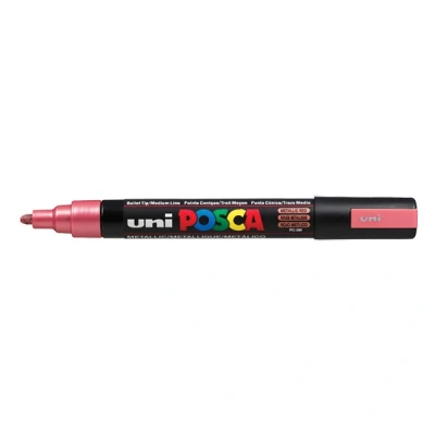 Image de Uni ball Posca Marqueur pointe moyenne conique Rouge métal