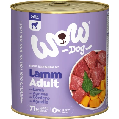 Afbeelding van 6x 800g WOW Adult Lamsvoer nat