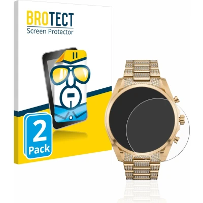 Afbeelding van BROTECT Screenprotector voor Michael Kors Access Gen 6 Bradshaw Folie Beschermfolie transparant (2 Stuks)