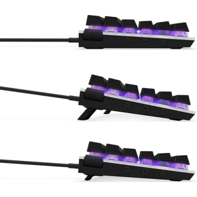 Afbeelding van NZXT Function Mini TKL KB 175DE WR mechanisch gamingtoetsenbord, MX compatibele schakelaars, aluminium behuizing, RGB verlichting met macro&#039;s en geïntegreerde profielen, Gateron rood, wit