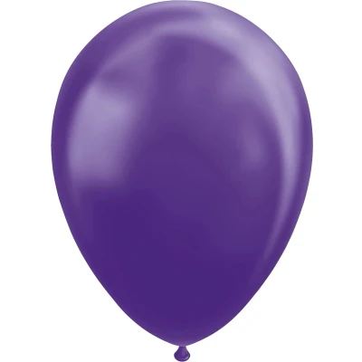 Afbeelding van Paarse ballonnen metallic 10 stuks