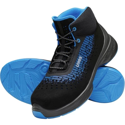 Afbeelding van Uvex Sicherheitsschuh Stiefel 6831 Gel. Schwarz/Blau Pu 42 (Weite 14)