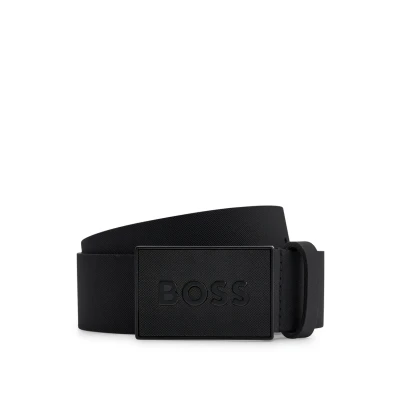 Afbeelding van BOSS Riem, Heren, Maat: 85, Black
