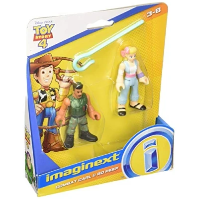 Afbeelding van Fisher Price Imaginext Pixar Toy Story 4, set van 2 minifiguren Commando Carl en La Bergère, speelgoed voor kinderen vanaf 3 jaar, GFD13