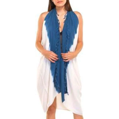 Afbeelding van Pareo Tuniek Tie Dye Petrol Blue van Lalay