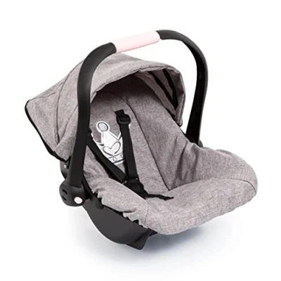 Afbeelding van Bayer Autostoeltje Deluxe Car Seat voor poppen Grijs met kroon (67910AA)