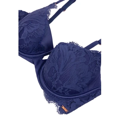 Afbeelding van Hunkemöller Grace Padded Beugel BH, Dames, Maat: 70B, Blue